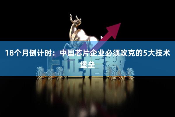 18个月倒计时：中国芯片企业必须攻克的5大技术堡垒